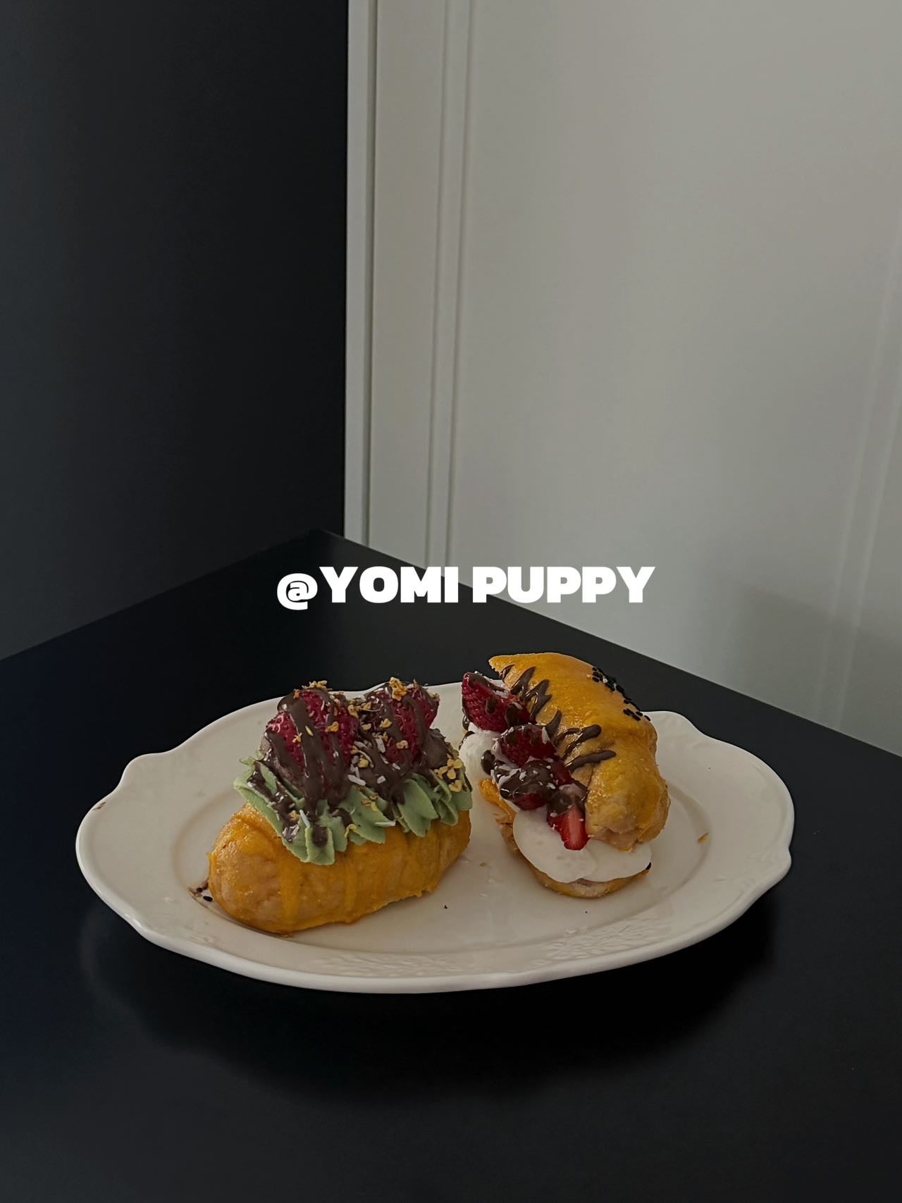 Strawberry & Osmanthus Croissant Duo | A Parisian Morning