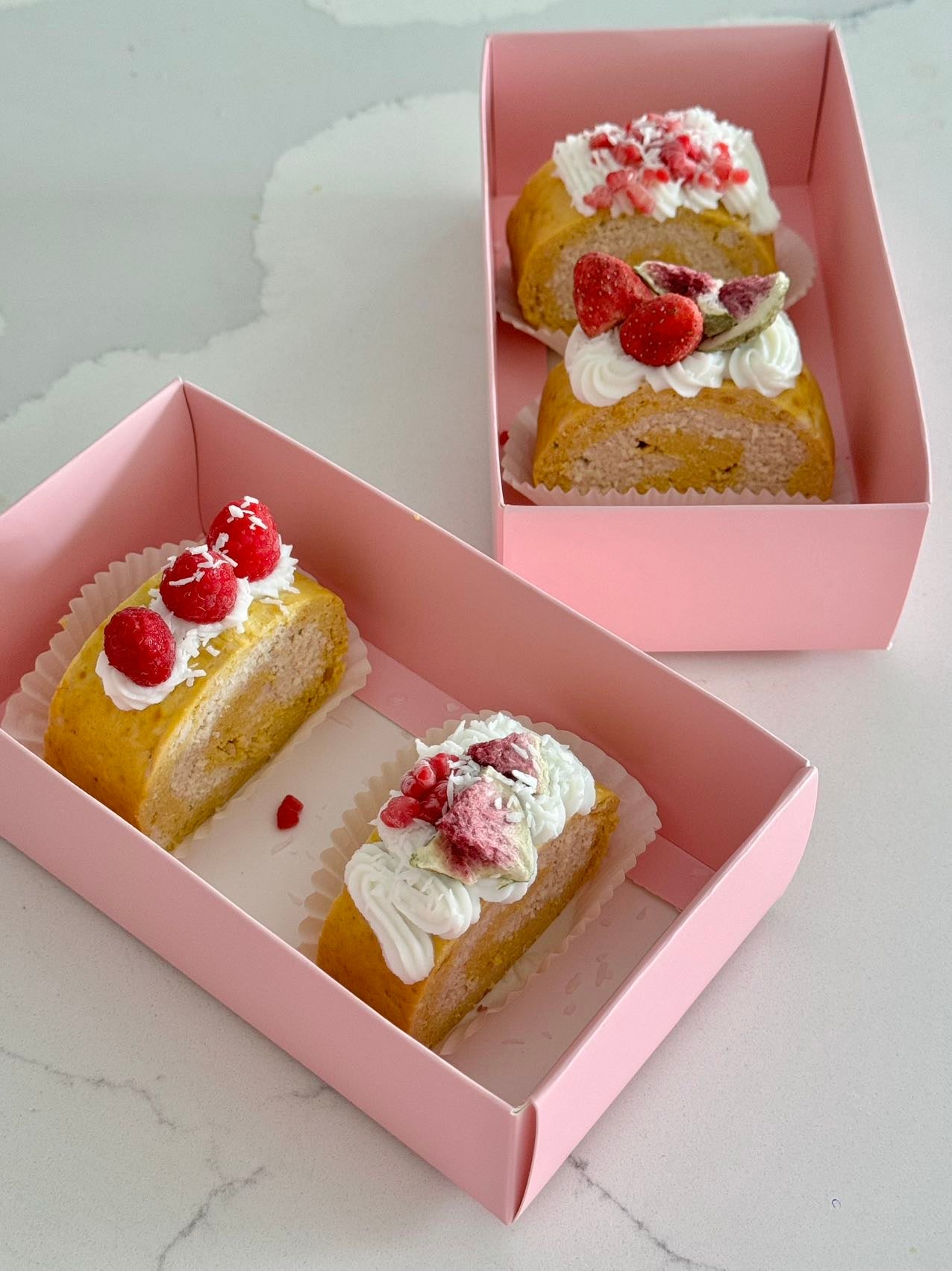Artisan Swiss Roll Quartet | The Patisserie Box