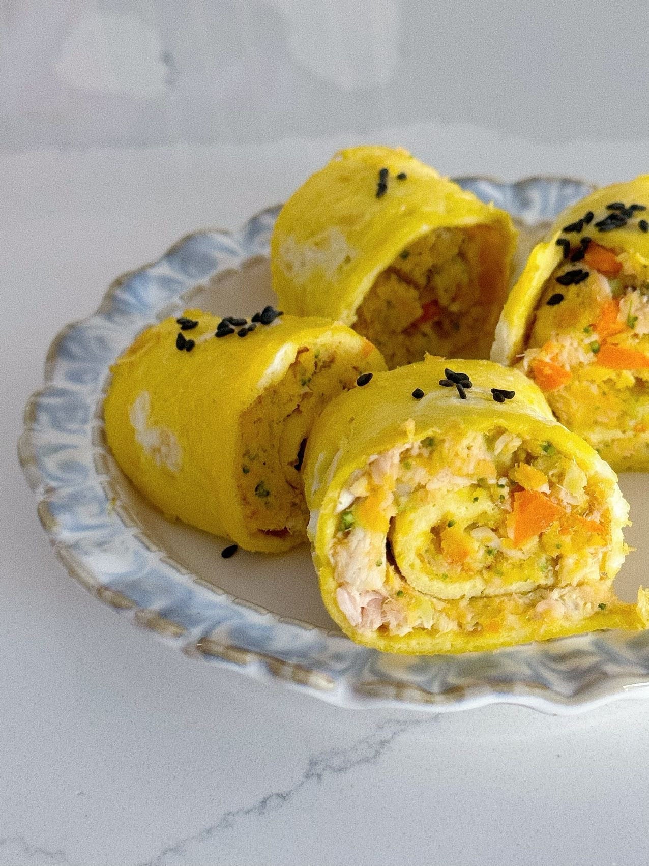 The Golden Salmon Tamago | Artisan Egg Rolls