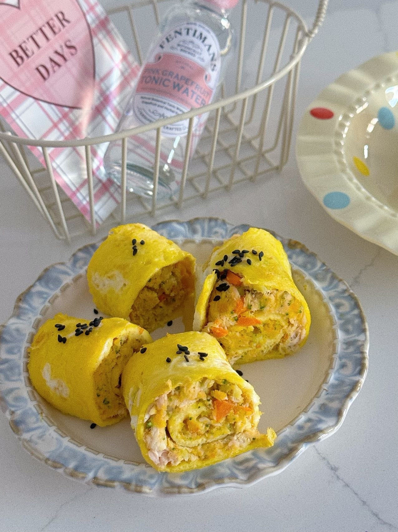 The Golden Salmon Tamago | Artisan Egg Rolls