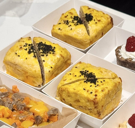 The Geometric Harvest Square | Beef & Butternut Medley