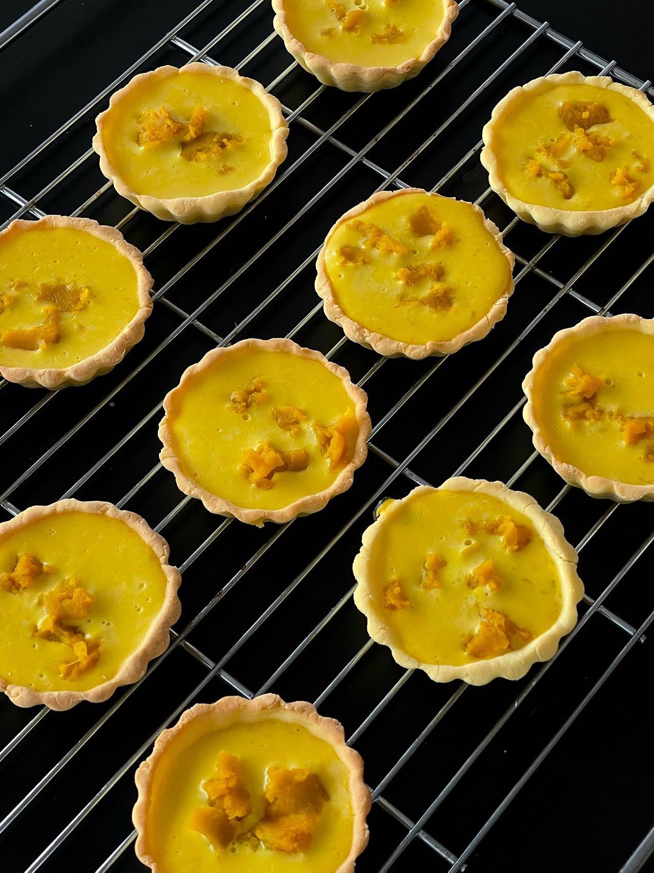 The Golden Harvest Custard Tart | Autumn Sun Series