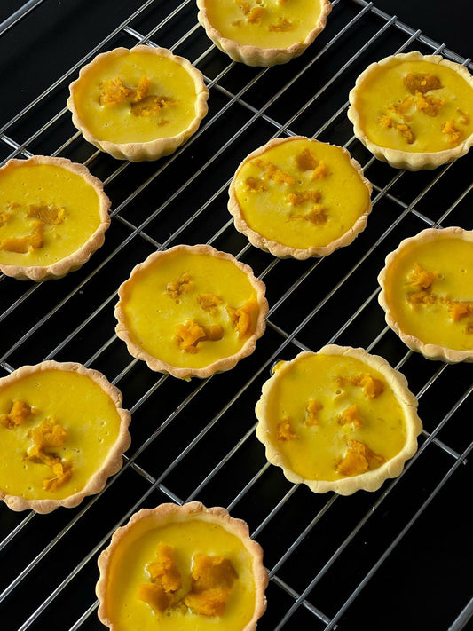 The Golden Harvest Custard Tart | Autumn Sun Series
